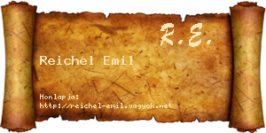 Reichel Emil névjegykártya